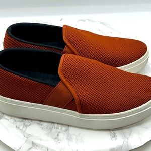 EILEEN FISHER Pep Women's Size 7 Serrano Red Comfort Slip-On Platform Sneakers